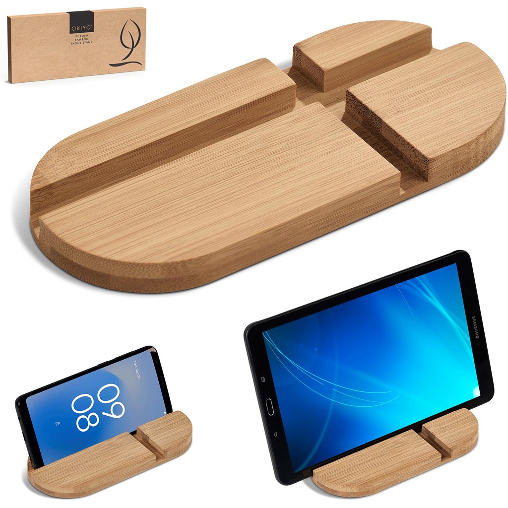 Okiyo Kurosu Bamboo Phone Stand - Image 19