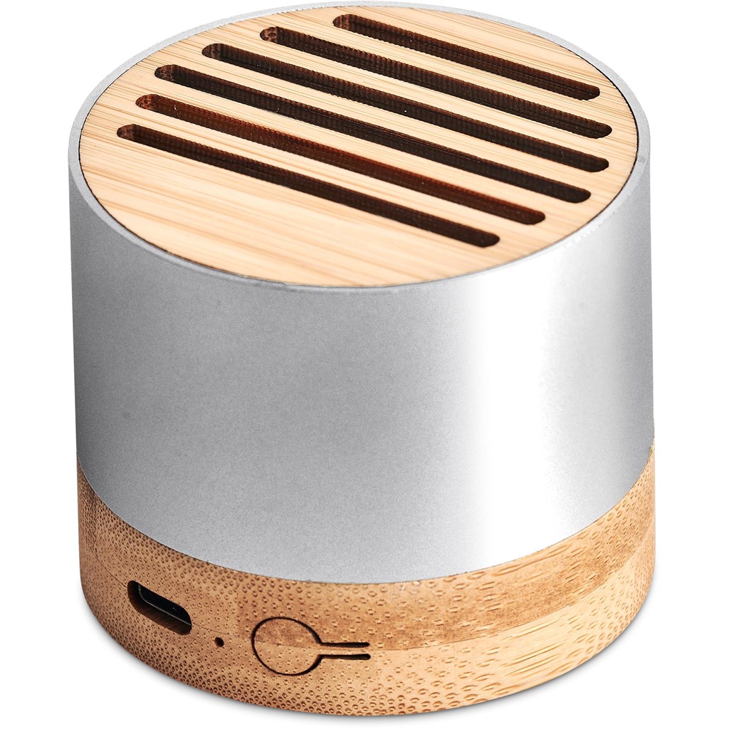Okiyo Utau Bamboo & Recycled Aluminium Bluetooth Speaker - Image 8