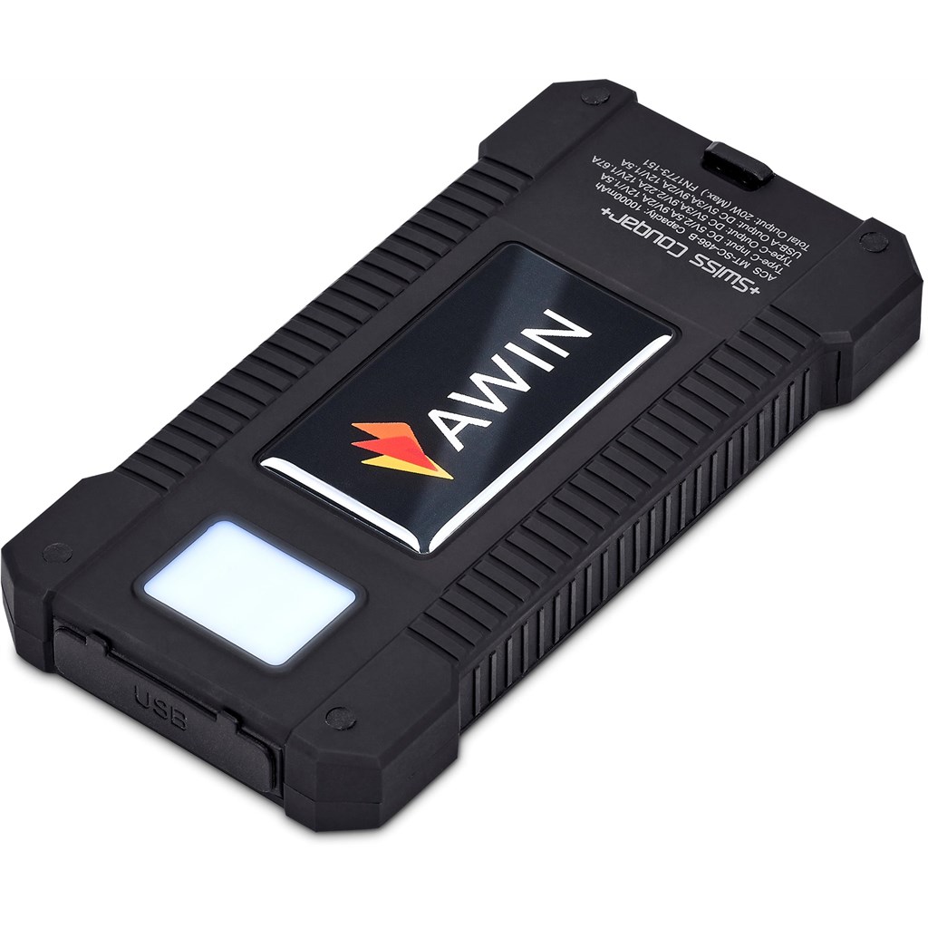 Swiss Cougar Durban Fast Charge 20W Solar Power Bank -10 000mAh - Image 9