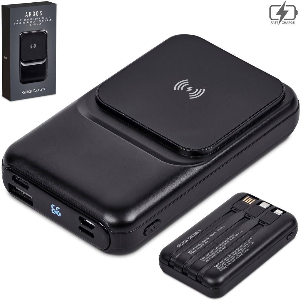 Swiss Cougar Argos Fast Charge 20W Wireless Charging Magnetic Power Bank - 10 000mAh - Image 12