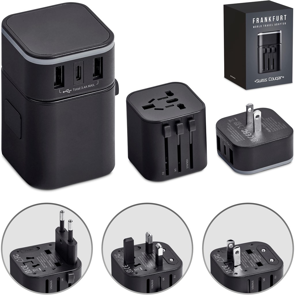 Swiss Cougar Frankfurt World Travel Adaptor - Image 15