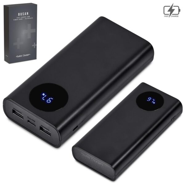 Swiss Cougar Busan Fast Charge 20W Power Bank - 20 000mAh