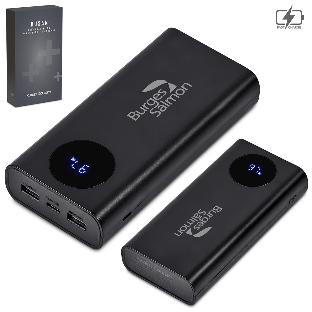 Swiss Cougar Busan Fast Charge 20W Power Bank - 20 000mAh - Image 7