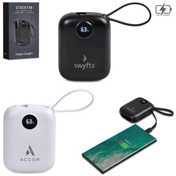 Swiss Cougar Stockton Fast Charge 22.5W Power Bank - 10 000mAh