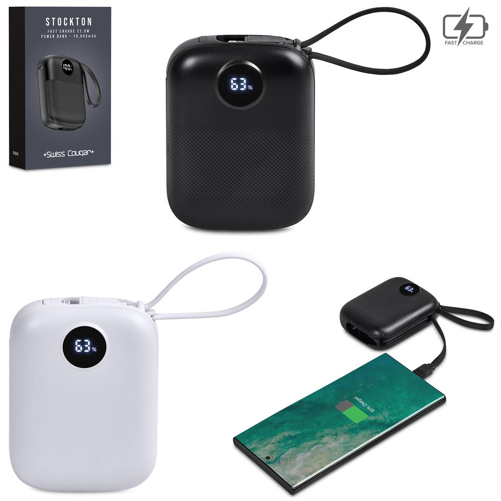 Swiss Cougar Stockton Fast Charge 22.5W Power Bank - 10 000mAh - Image 2