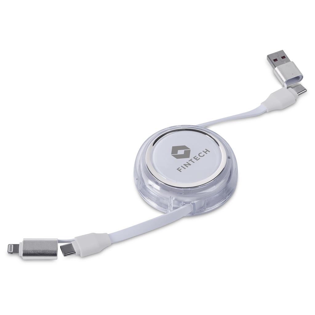 Swiss Cougar Luanda 4-in-1 Retractable Fast Charge 240W Power Delivery Cable - Image 5