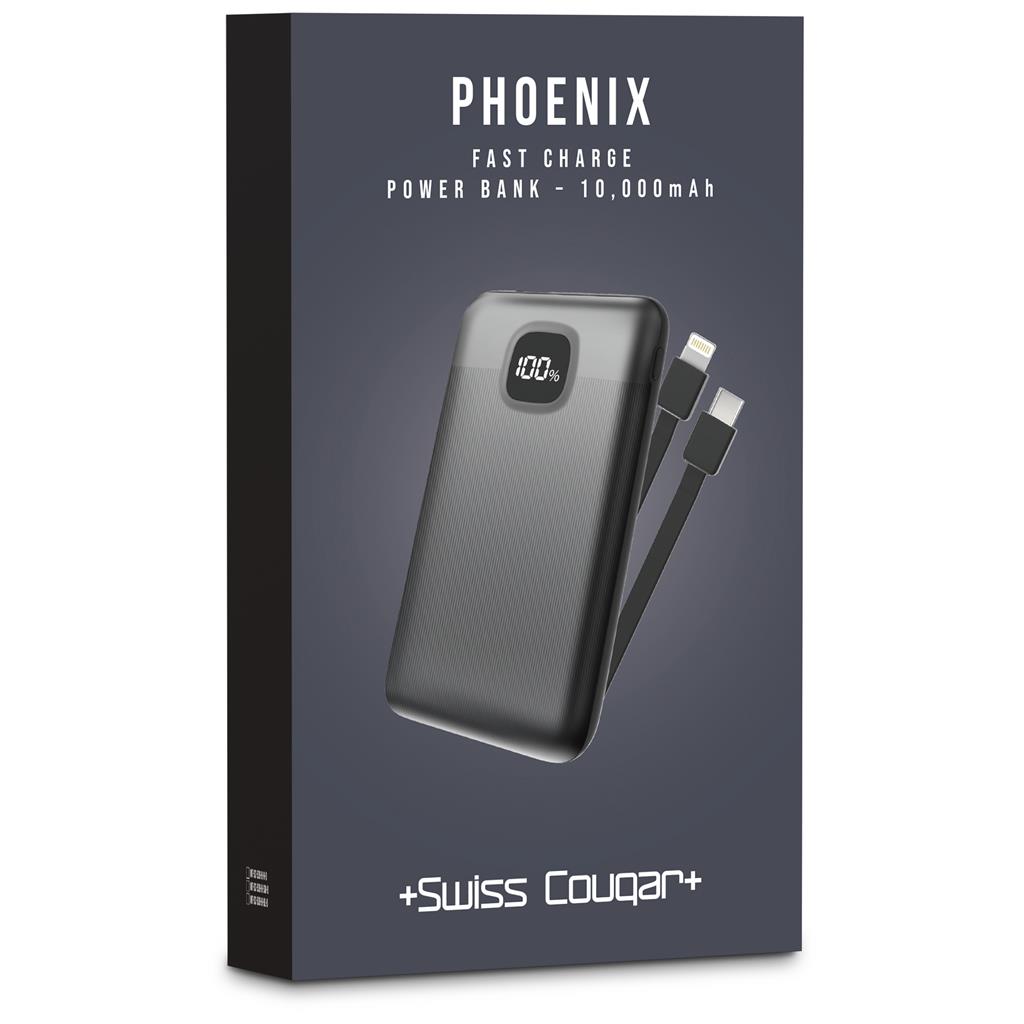 Swiss Cougar Phoenix Fast Charge 22.5W Power Bank - 10 000mAh - Image 5
