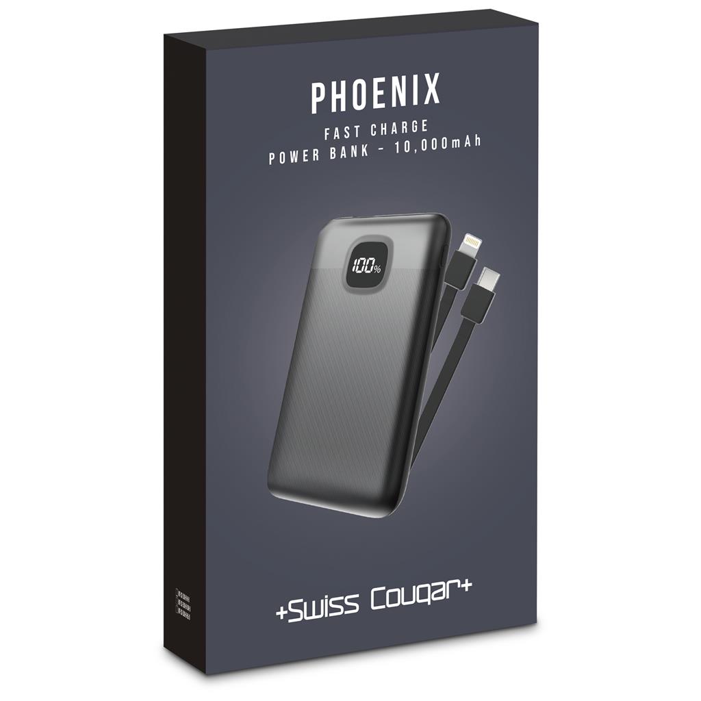 Swiss Cougar Phoenix Fast Charge 22.5W Power Bank - 10 000mAh - Image 4