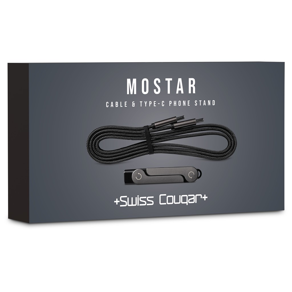 Swiss Cougar Mostar Fast Charge Cable & Type-C Phone Stand - Image 2