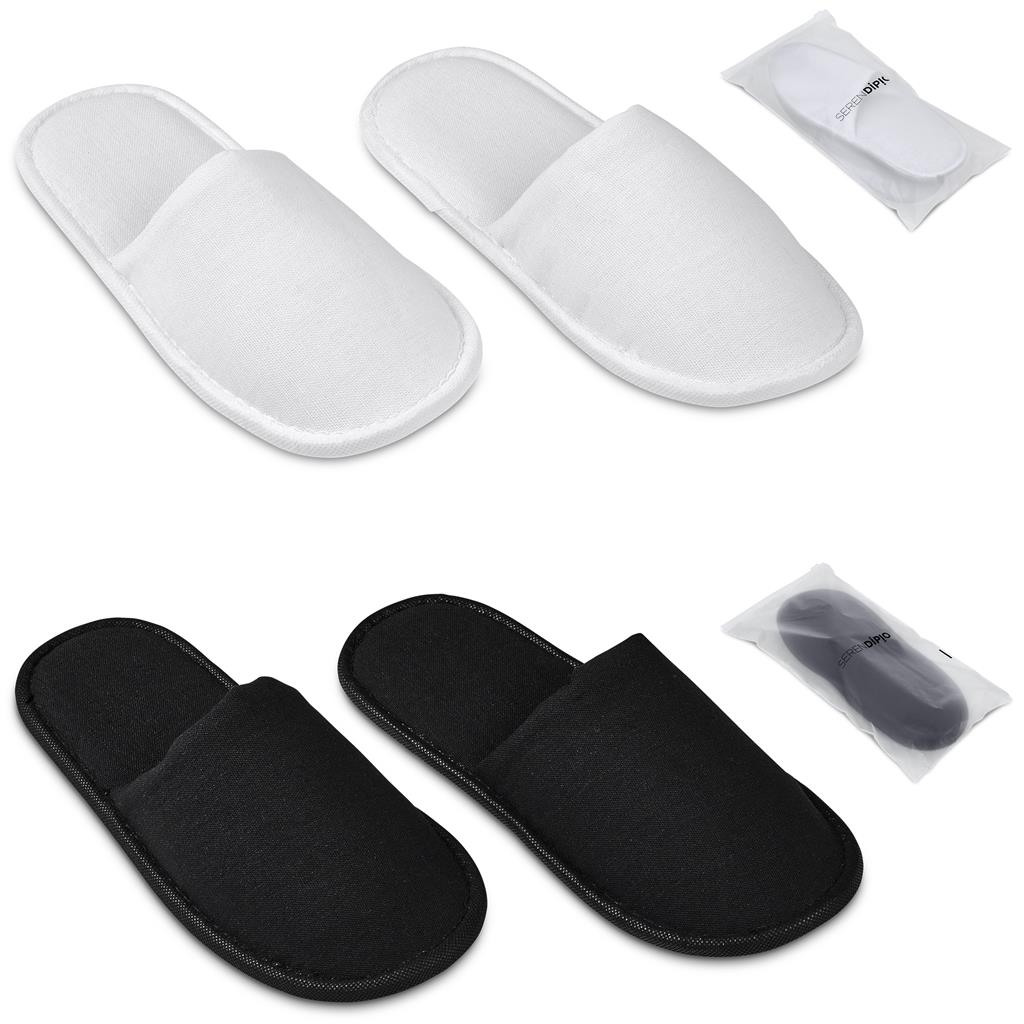 Serendipio Be Our Guest Linen Slippers - Image 3