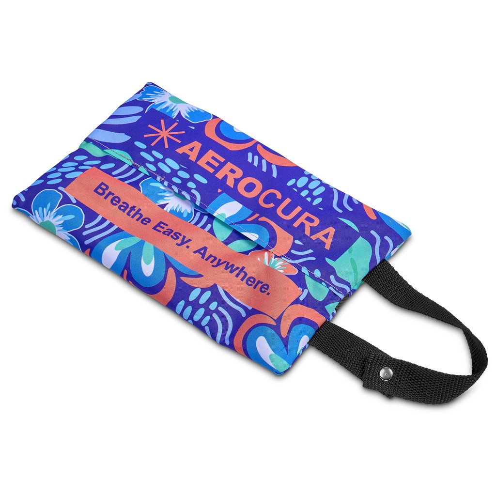 Pre-Printed Sample Hoppla Hanki Polyester Travel Tissue Pouch - Image 6