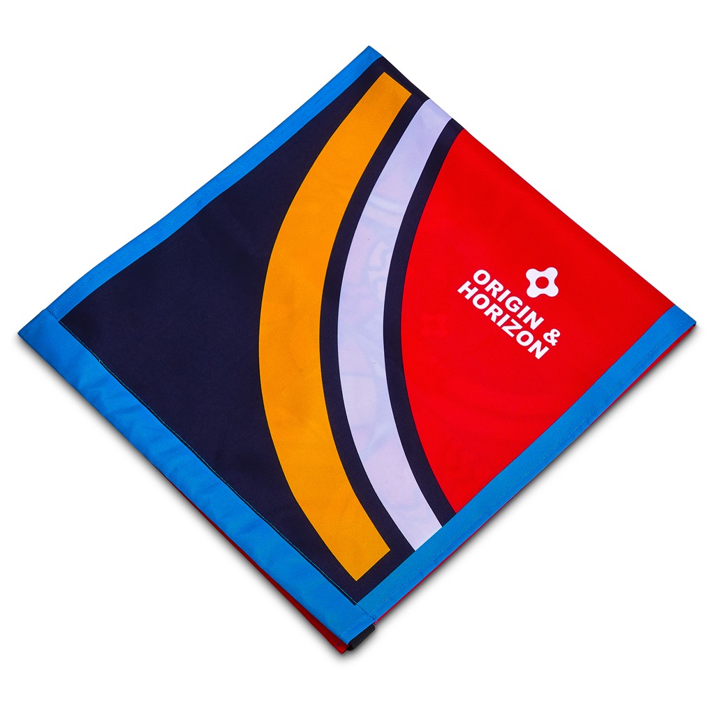 Pre-Printed Sample Hoppla Attendee Polyester Chair Back Cover - Image 4