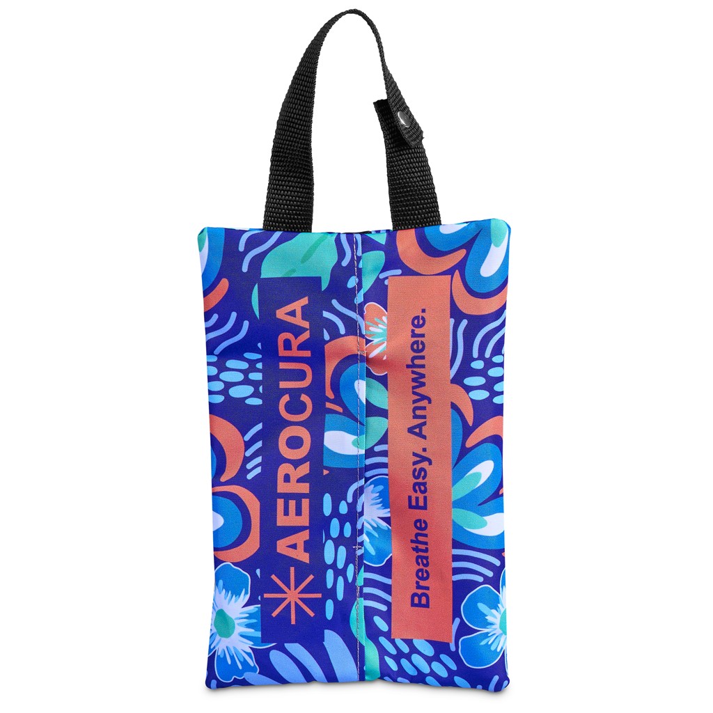Pre-Production Sample Hoppla Hanki Polyester Travel Tissue Pouch - Image 7