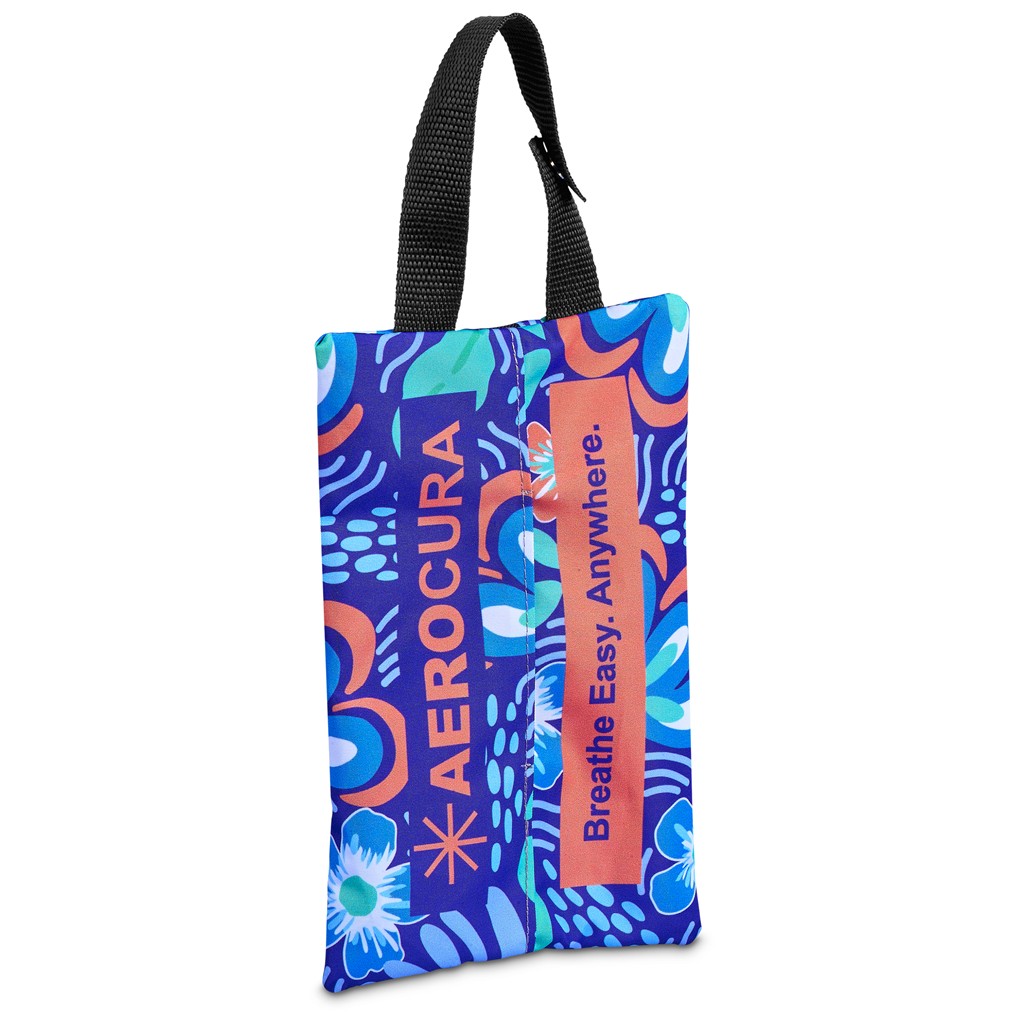 Pre-Production Sample Hoppla Hanki Polyester Travel Tissue Pouch - Image 2