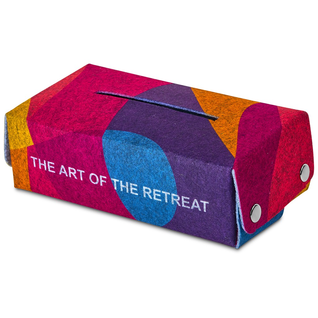 Pre-Production Sample Hoppla Revive RPET Felt Tissue Box Cover - Image 4
