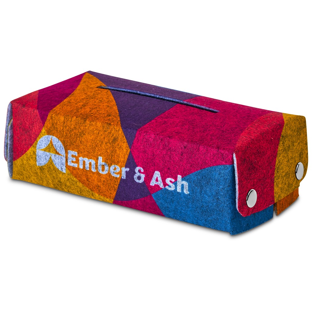 Pre-Production Sample Hoppla Revive RPET Felt Tissue Box Cover - Image 5