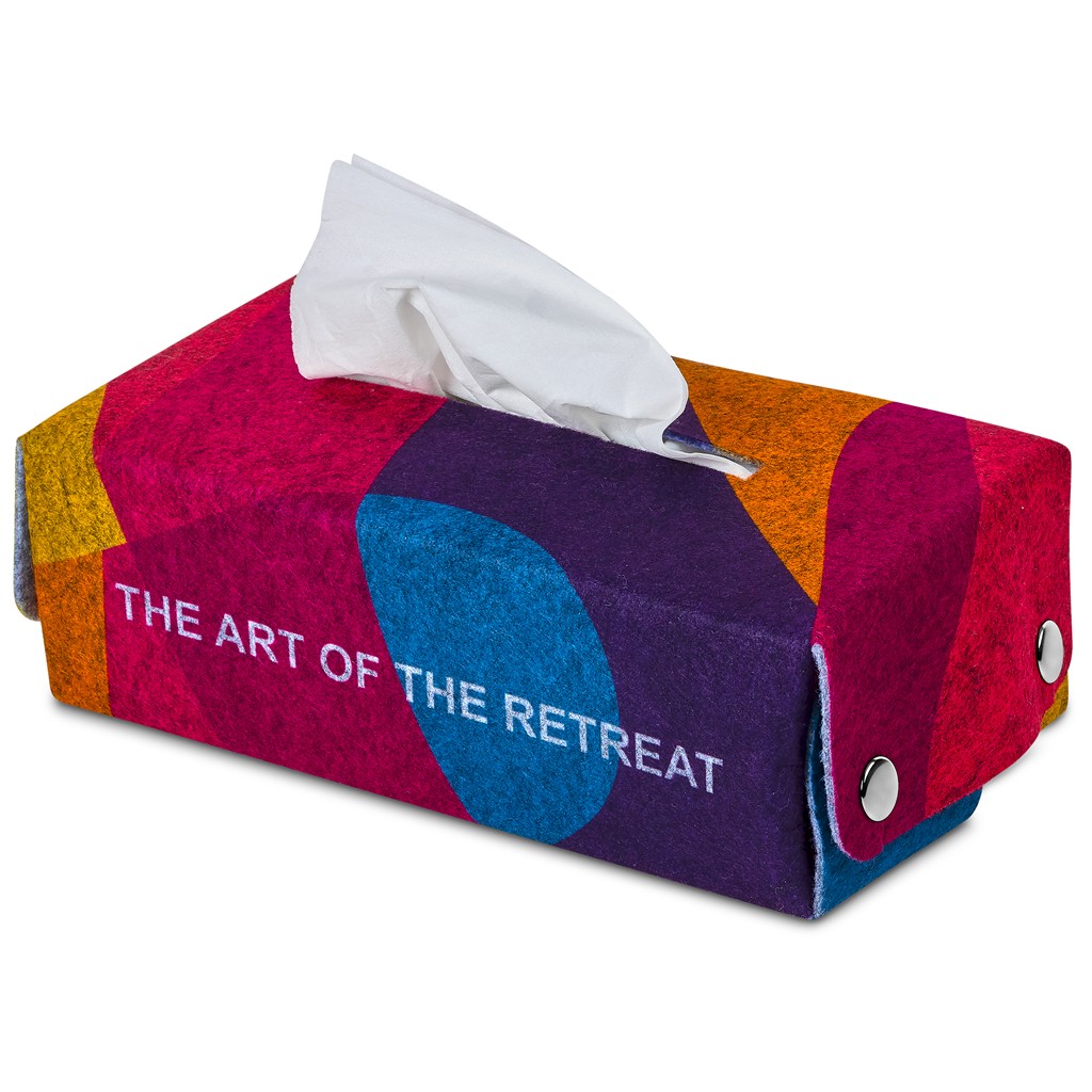 Pre-Production Sample Hoppla Revive RPET Felt Tissue Box Cover - Image 3