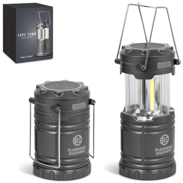Swiss Cougar Cape Town Lantern & Wireless Charging Power Bank - 4,000mAh