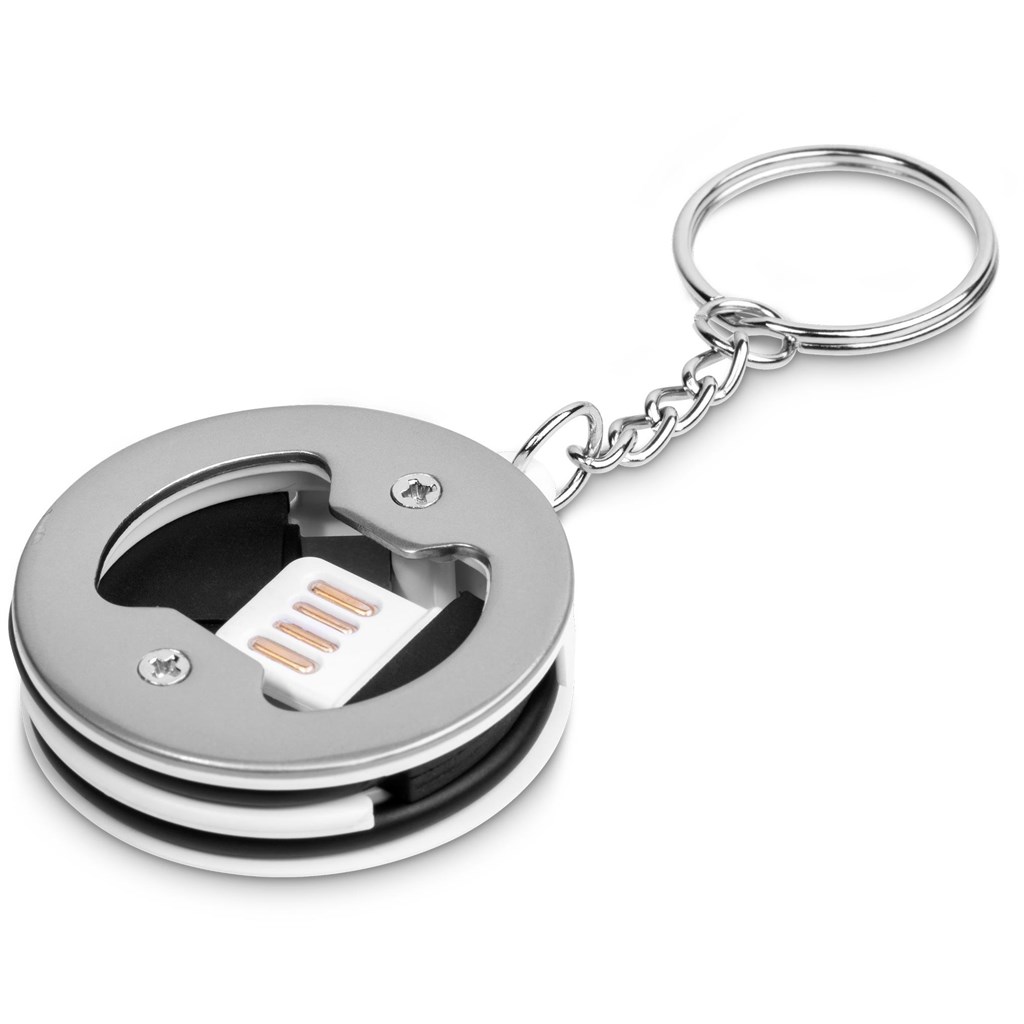 Altitude Oco Bottle Opener Keyholder with Charging Cable - Image 3
