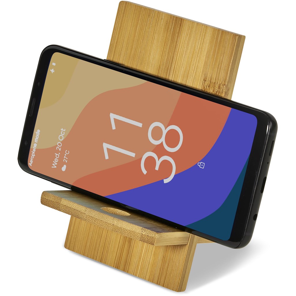 Okiyo Ekslens Bamboo Phone Stand - Image 4