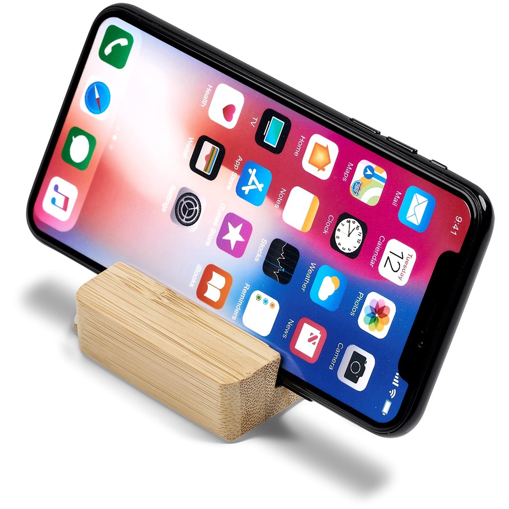 Okiyo Shinpura Bamboo Phone & Tablet Stand - Image 5