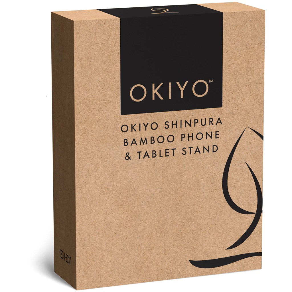 Okiyo Shinpura Bamboo Phone & Tablet Stand - Image 4