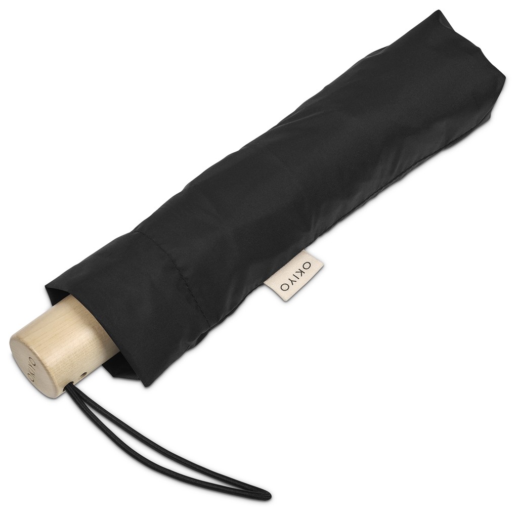 Okiyo Ameno Recycled PET Auto-Open Compact Umbrella - Image 5
