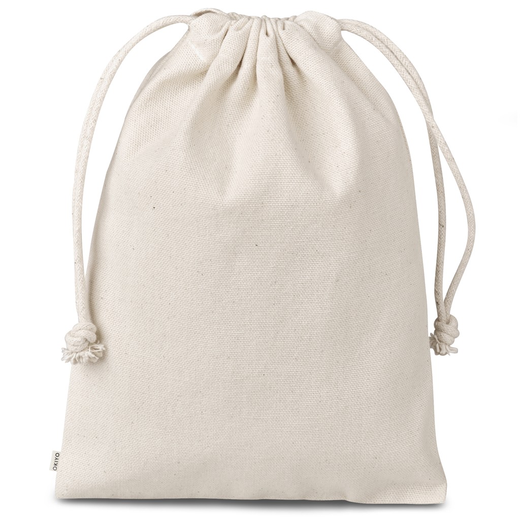 Okiyo Chikara Midi Cotton Drawstring Pouch - Image 4