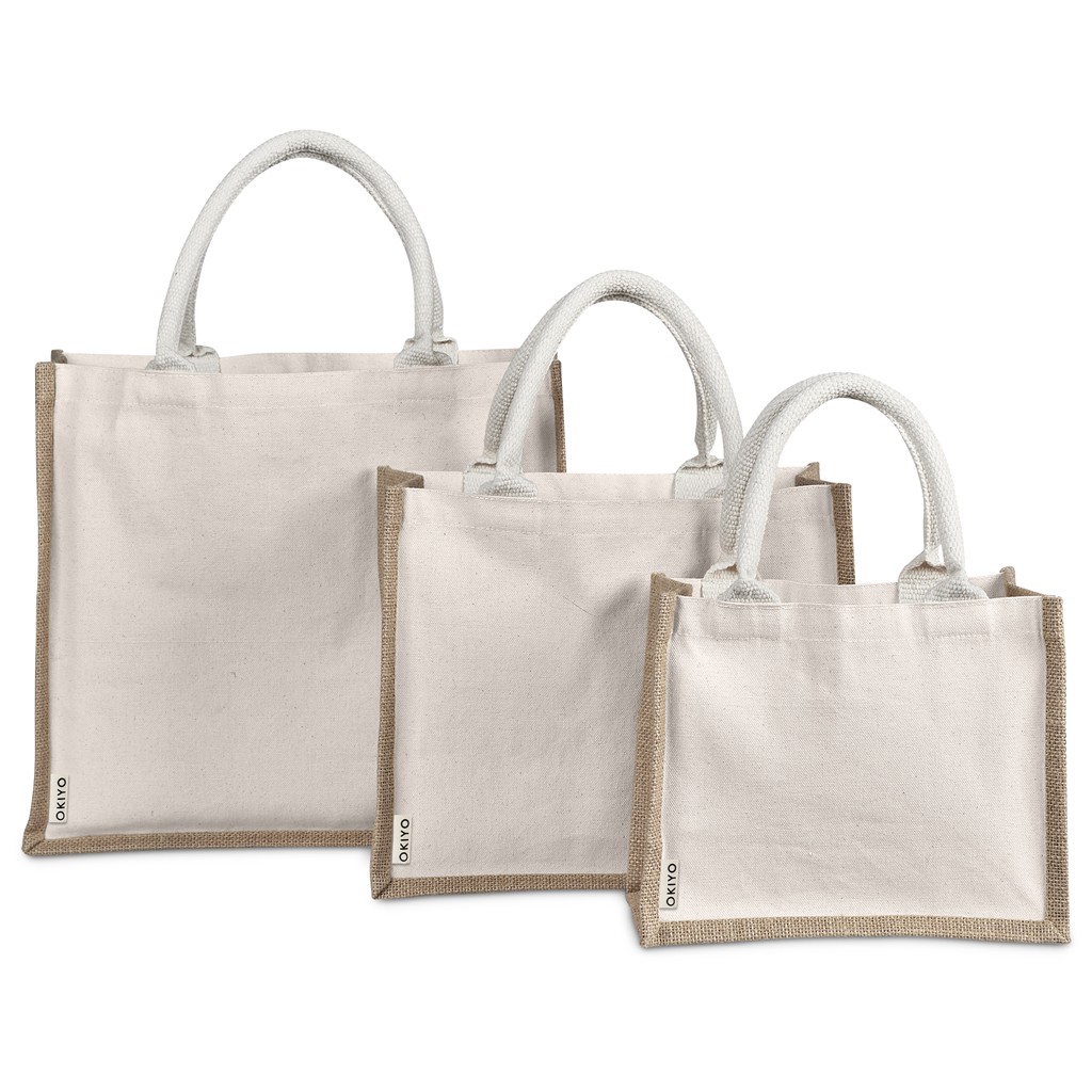 Okiyo Chinsai Maxi Jute & Cotton Tote - Image 12