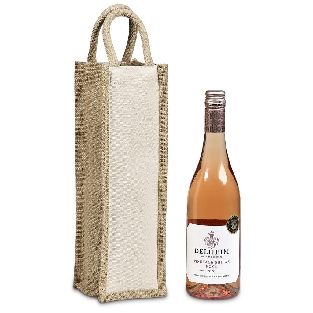 Okiyo Inshu Jute & Cotton Wine Tote - Image 5