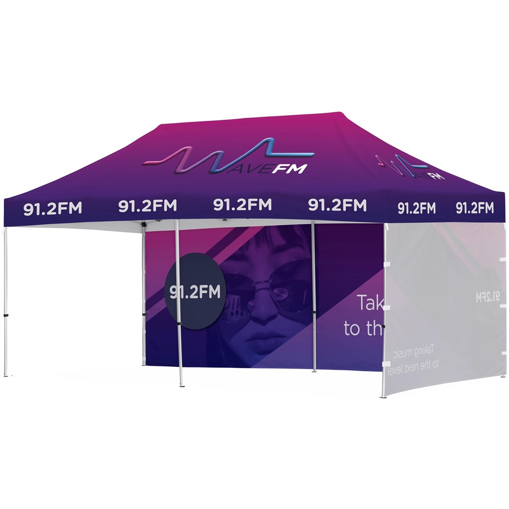 Ovation Sublimated Gazebo 6m X 3m - 1 Long Full-Wall Skin - 1 Short Full-Wall Skin - Image 6