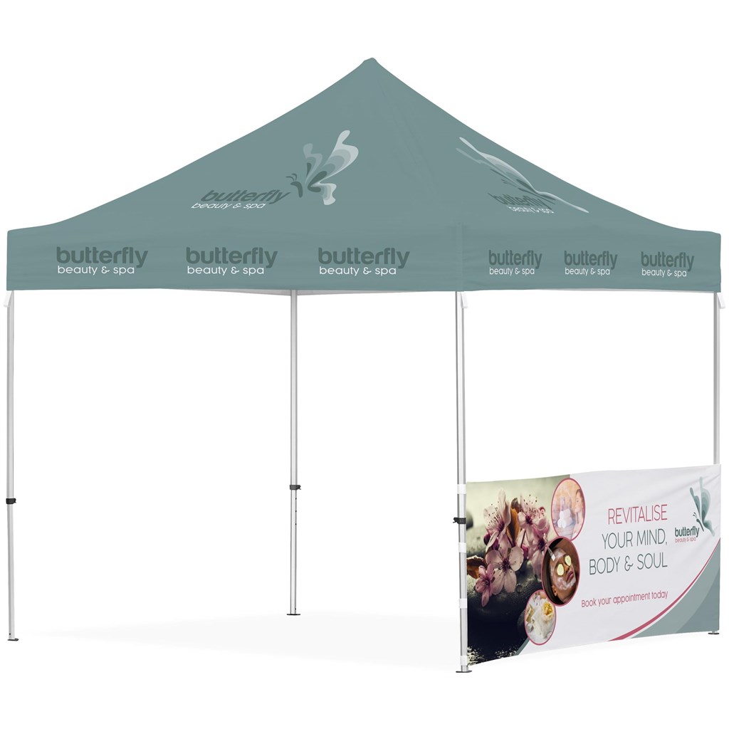 Ovation Sublimated Gazebo 3m X 3m - 1 Half-Wall Skin - Image 15