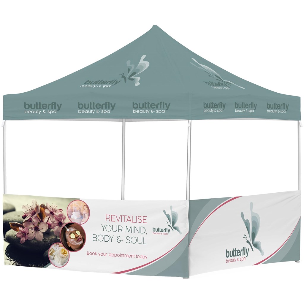 Ovation Sublimated Gazebo 3m X 3m - 2 Half-Wall Skins - Image 11