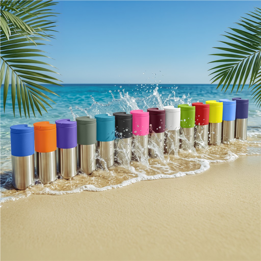 Kooshty Typhoon Stainless Steel & Plastic Double-Wall Tumbler - 450ml - Image 11