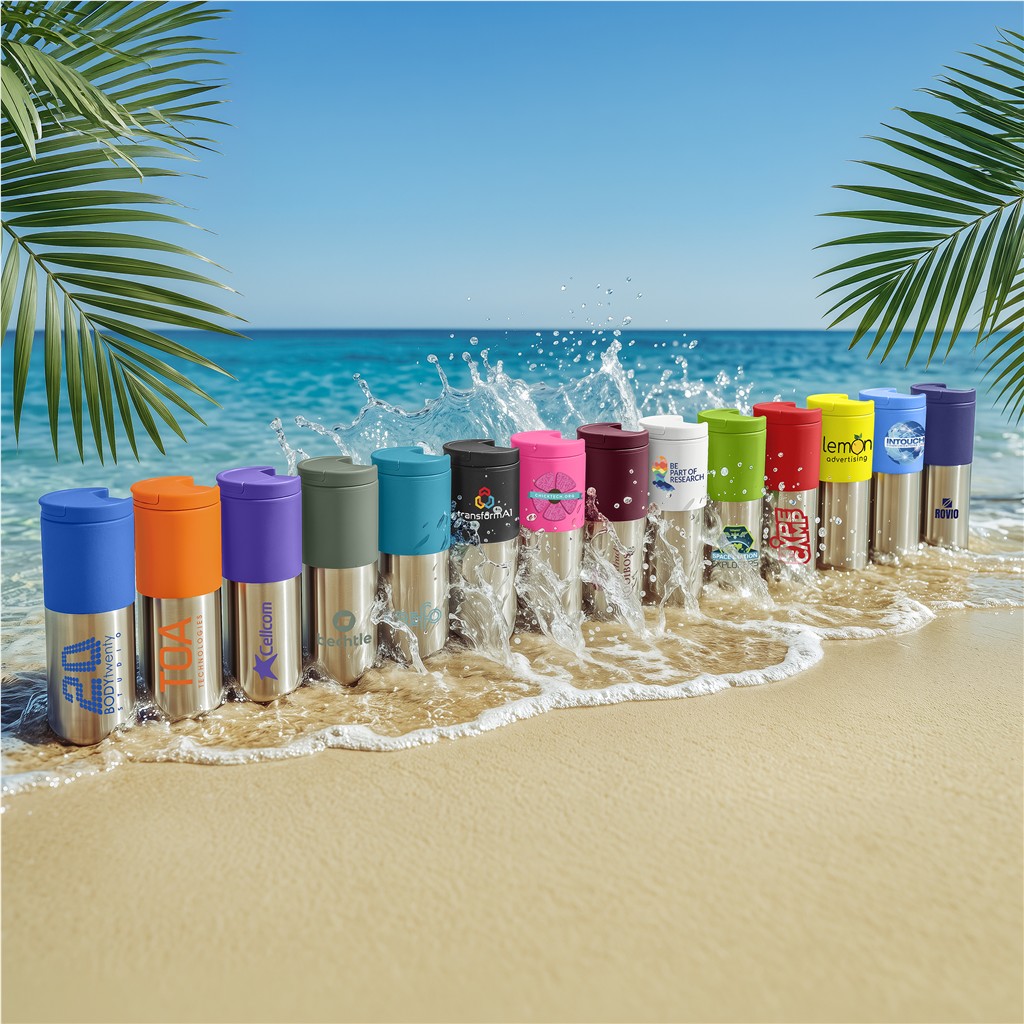 Kooshty Typhoon Stainless Steel & Plastic Double-Wall Tumbler - 450ml - Image 2