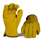 Yellow Napa Leather Glove (Premium) - Pack Of 12 Pairs