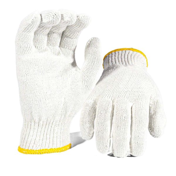 Cotton Knit Glove White 500G - Pack Of 12 Pairs