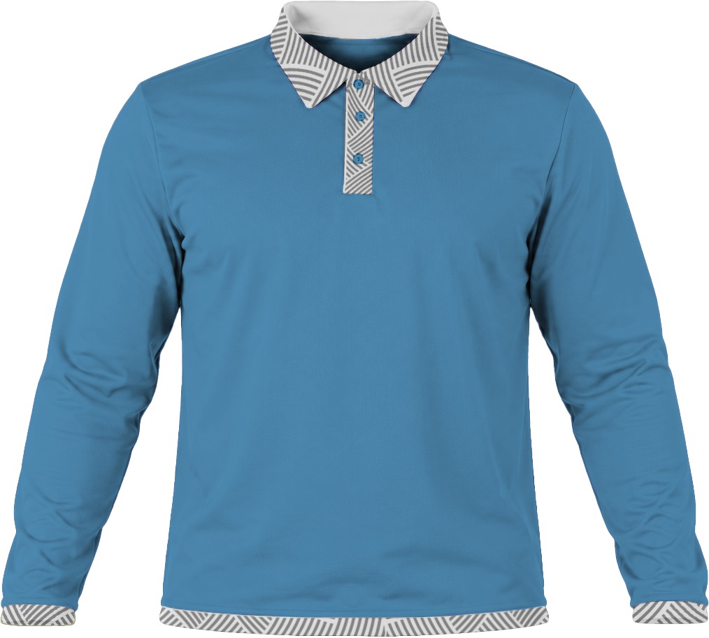 19Ten Kiddies Golf Shirt, Fitted Long Sleeve, Birdseye - Image 18