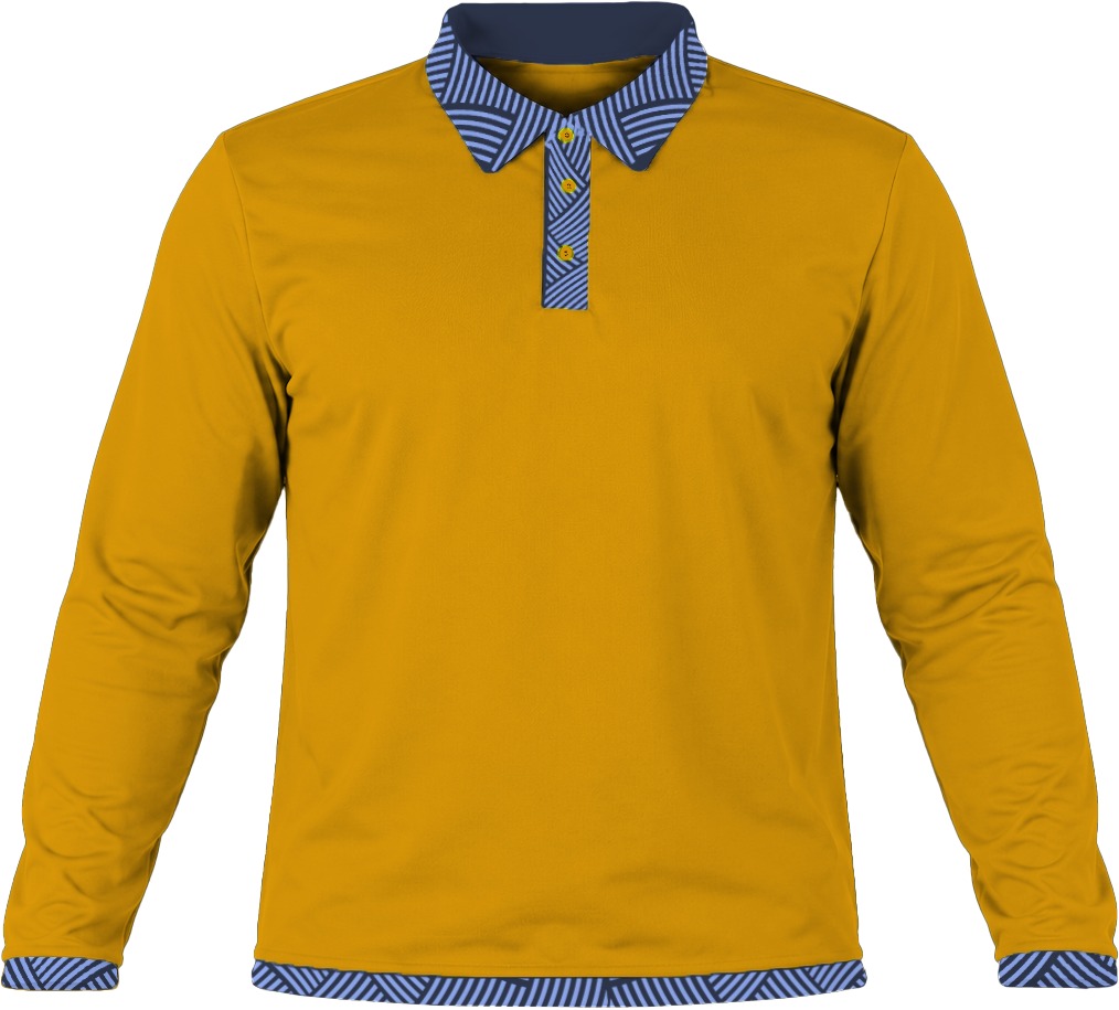 19Ten Kiddies Golf Shirt, Fitted Long Sleeve, Birdseye - Image 8