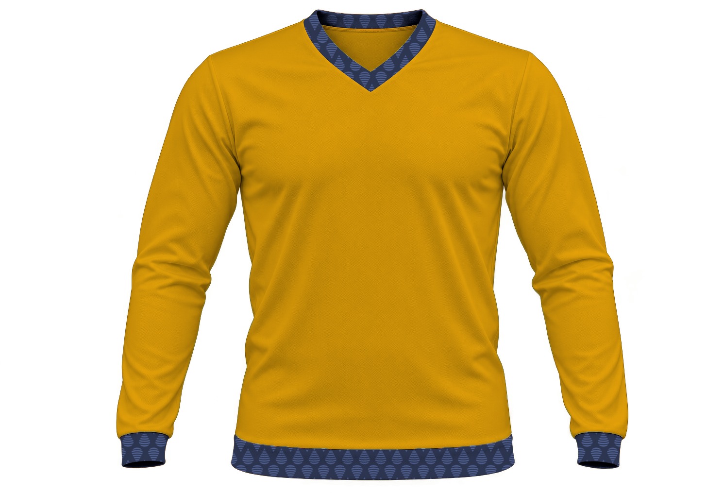 19Ten Kiddies V-Neck T-shirt, Fitted Long Sleeve, Birdseye - Image 7