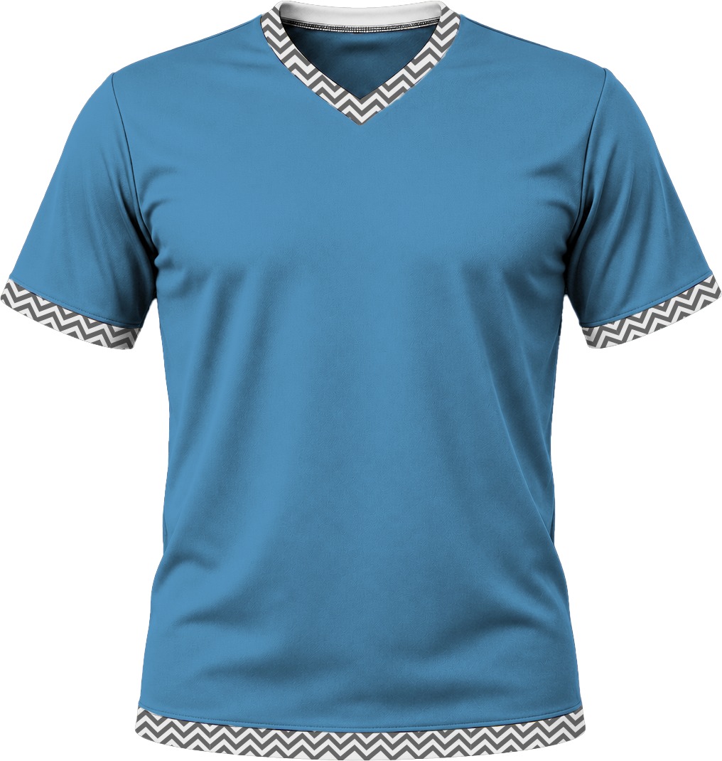 19Ten Kiddies V-Neck T-shirt, Fitted Short Sleeve, Birdseye - Image 18
