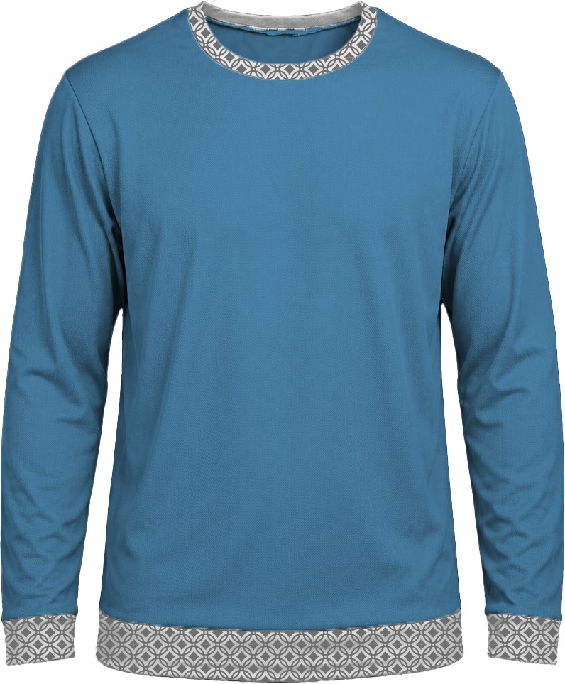 19Ten Ladies Crew Neck T-shirt, Fitted Long Sleeve, Birdseye - Image 18