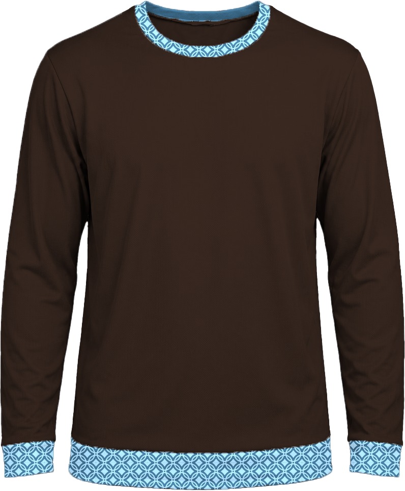 19Ten Ladies Crew Neck T-shirt, Fitted Long Sleeve, Birdseye - Image 2