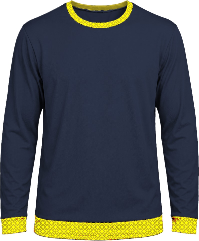 19Ten Ladies Crew Neck T-shirt, Fitted Long Sleeve, Reverse Birdseye - Image 12