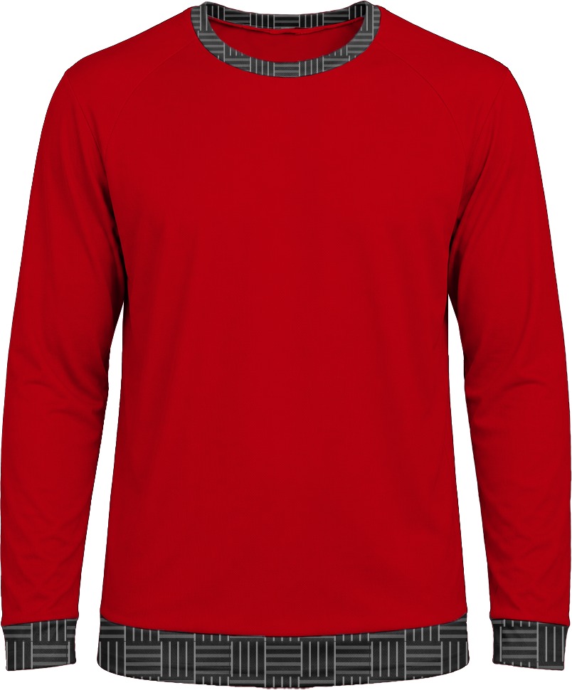 19Ten Ladies Crew Neck T-shirt, Raglan Long Sleeve, Reverse Birdseye - Image 16