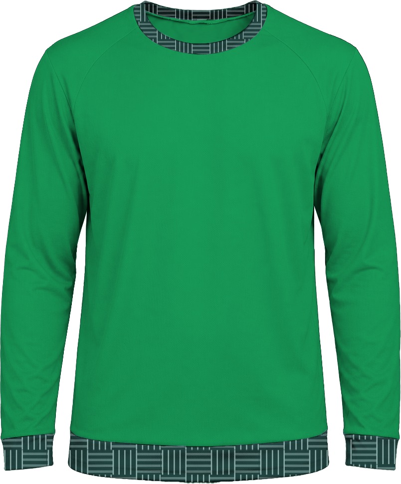 19Ten Ladies Crew Neck T-shirt, Raglan Long Sleeve, Reverse Birdseye - Image 2