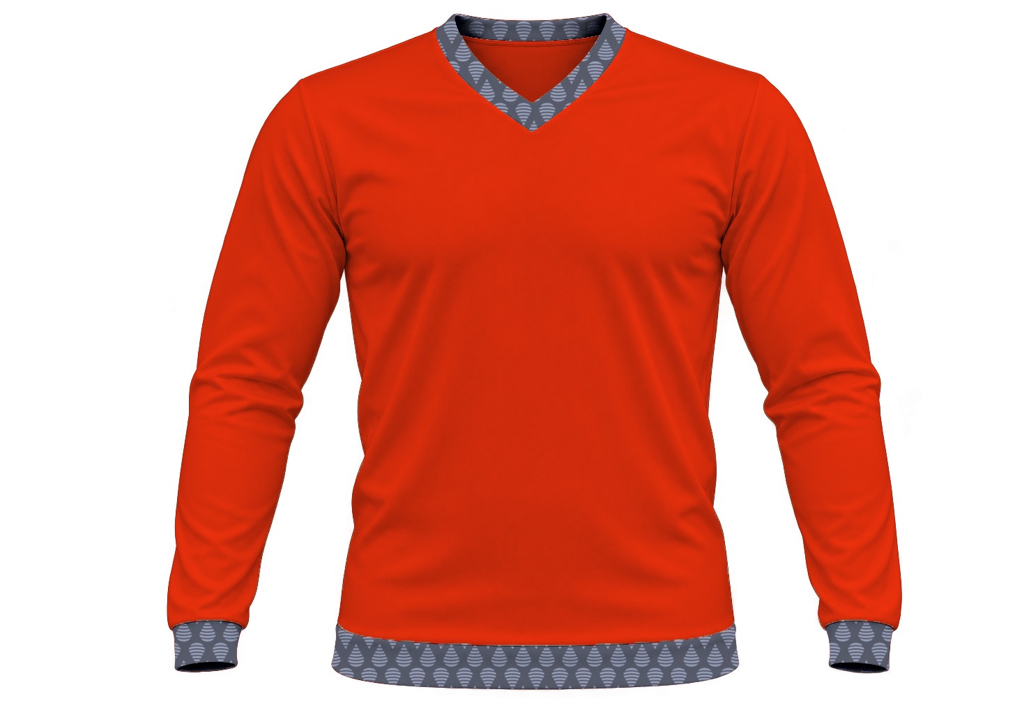 19Ten Ladies V-Neck T-shirt, Fitted Long Sleeve, Birdseye - Image 10