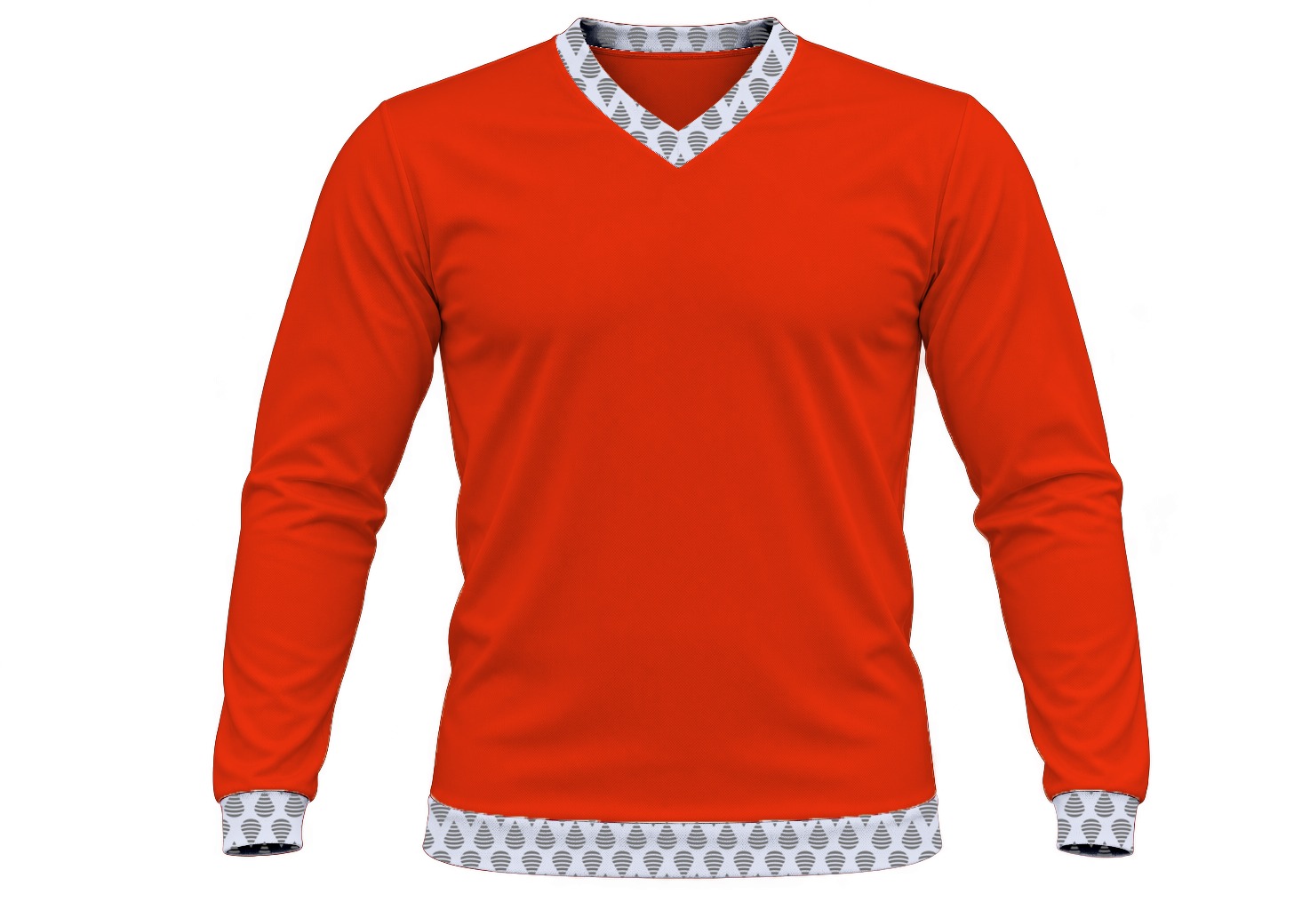 19Ten Ladies V-Neck T-shirt, Fitted Long Sleeve, Birdseye - Image 12