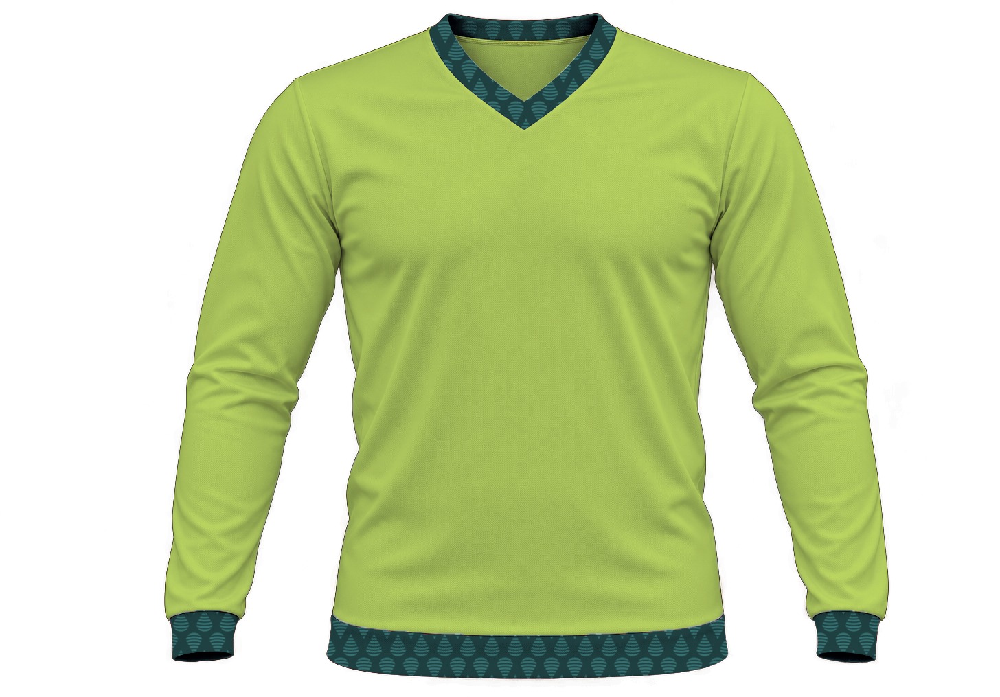 19Ten Ladies V-Neck T-shirt, Fitted Long Sleeve, Birdseye - Image 15