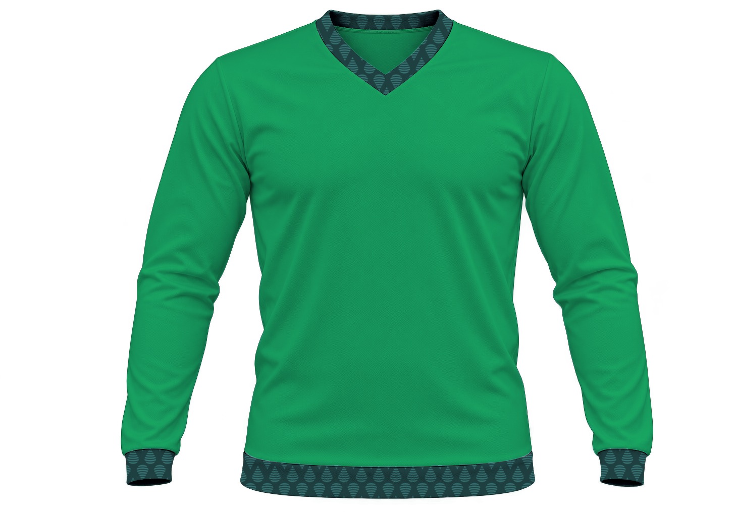 19Ten Ladies V-Neck T-shirt, Fitted Long Sleeve, Birdseye - Image 6